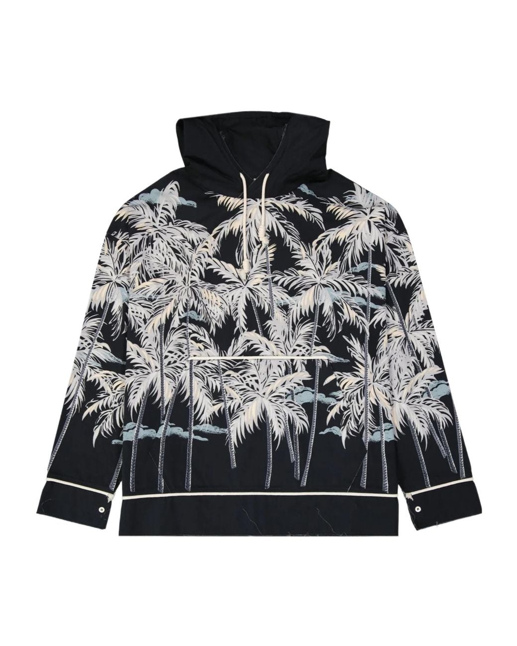 Palm Angels Black Long-Sleeved Sweater for men