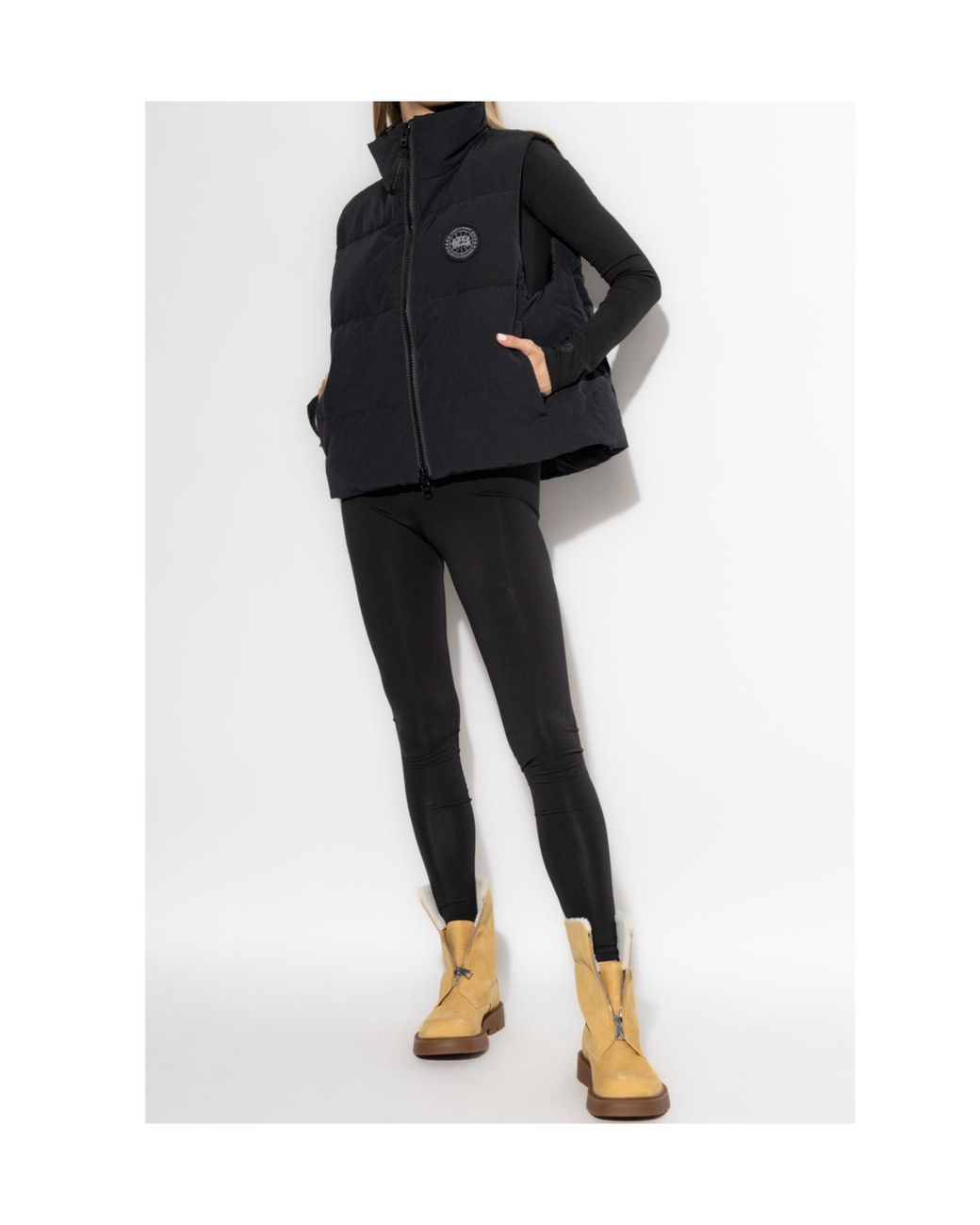 Canada Goose Black Grandview Cropped Gilet
