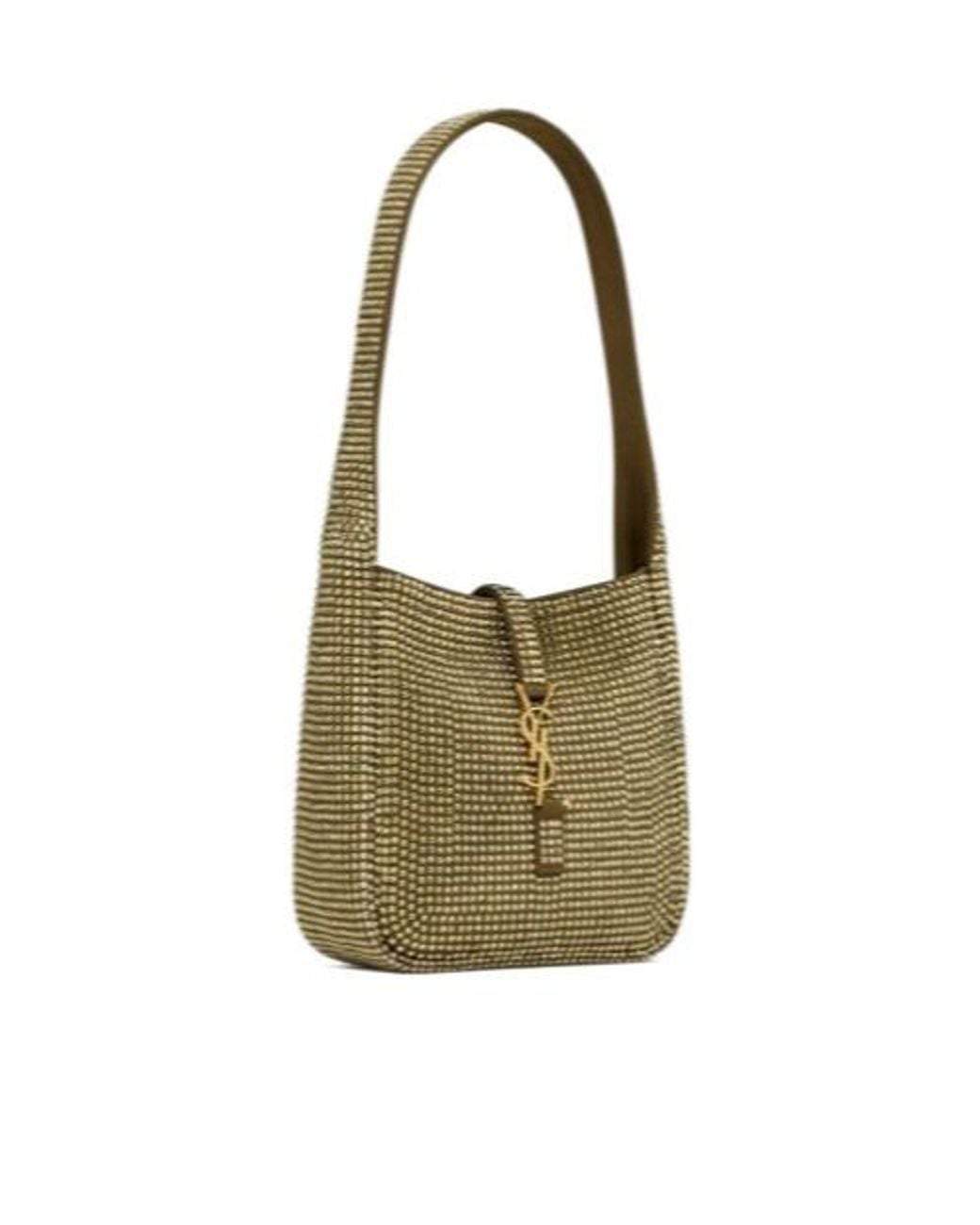 Saint Laurent Metallic Le 5 À 7 Embellished Shoulder Bag