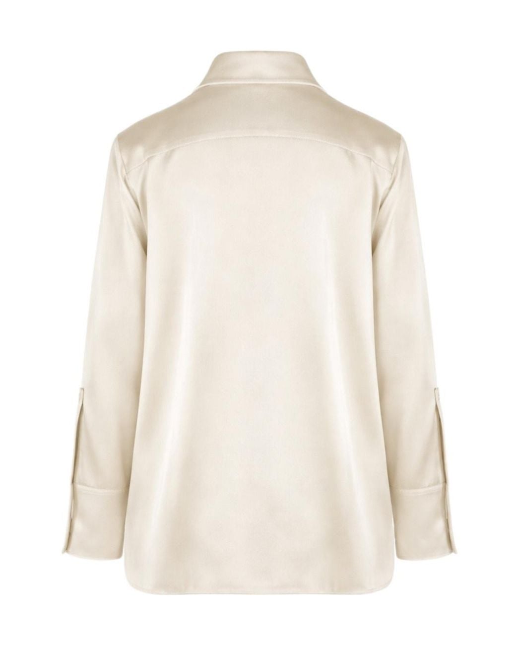 Jil Sander Natural Draped Scarf-Collar Top