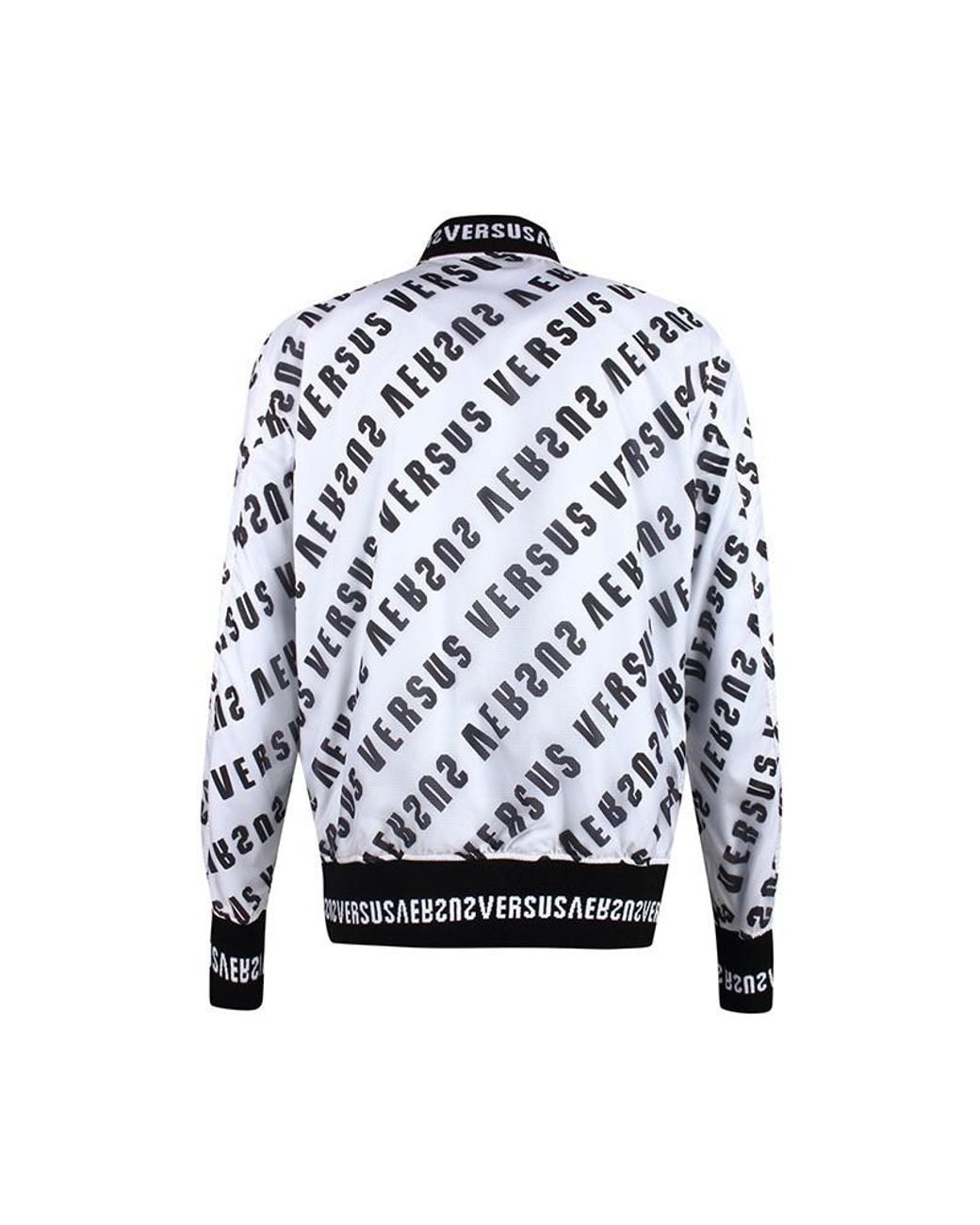 Versus  Blue Double-Sided Baseball Jacket for men