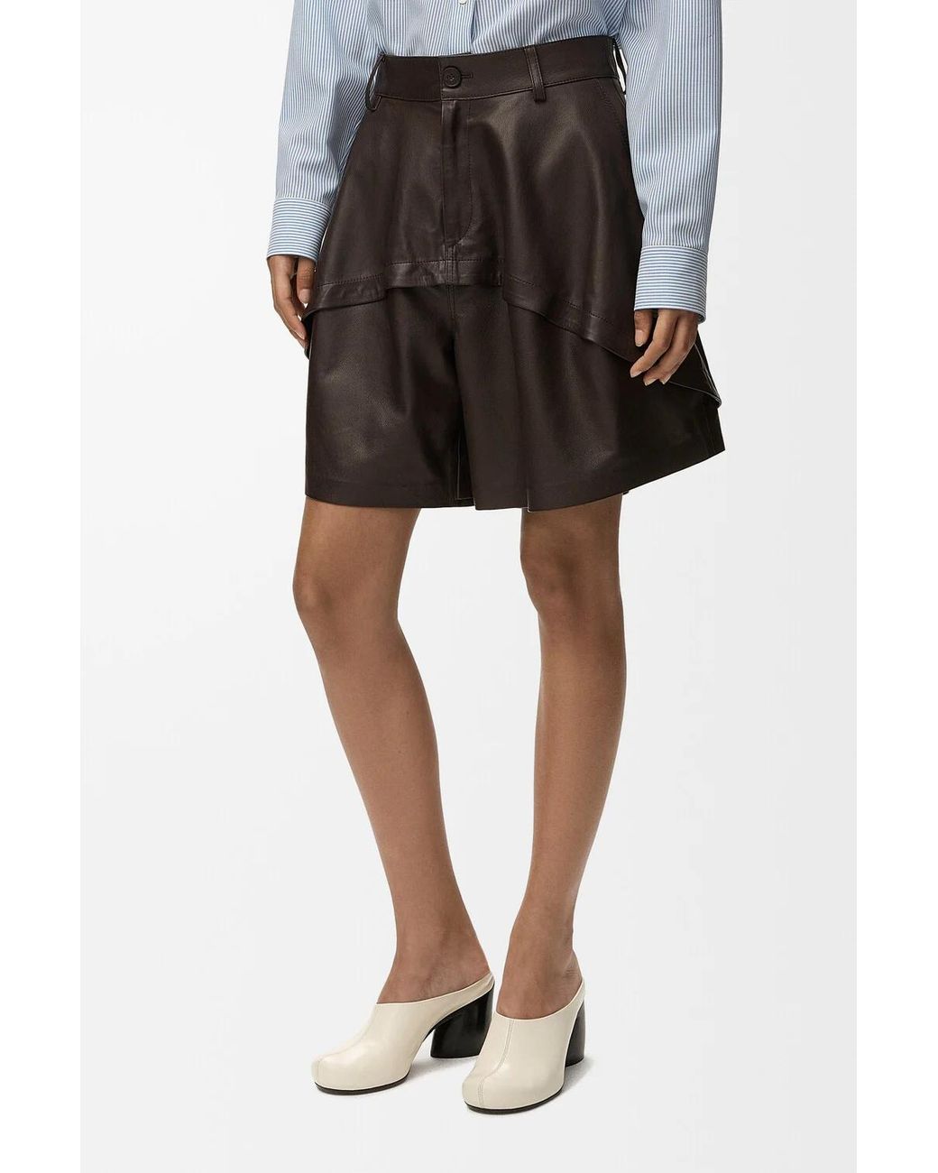 Loewe Brown Logo Shorts