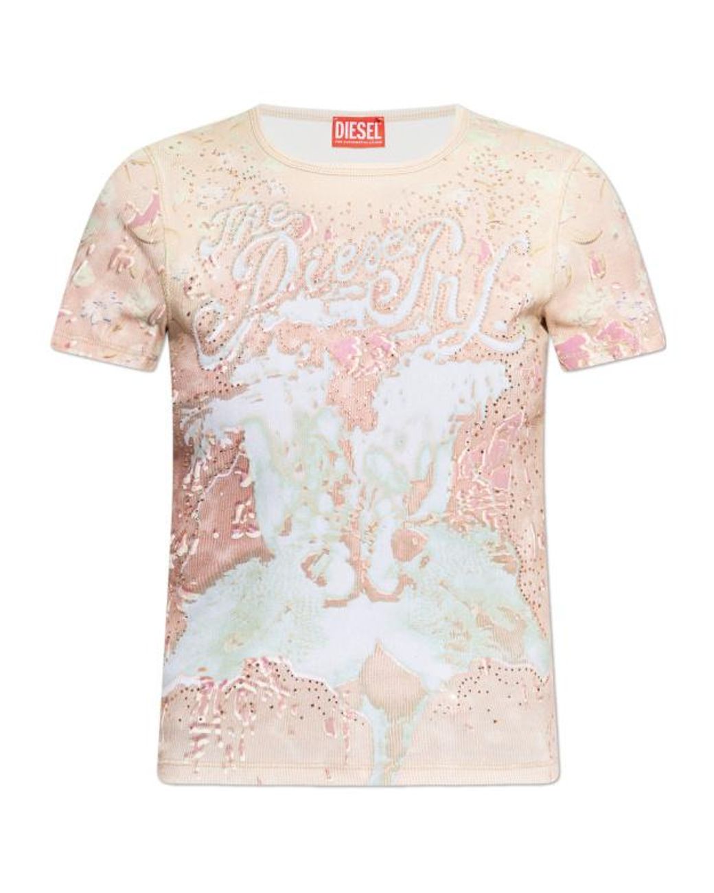 DIESEL White T-Bril T-Shirt