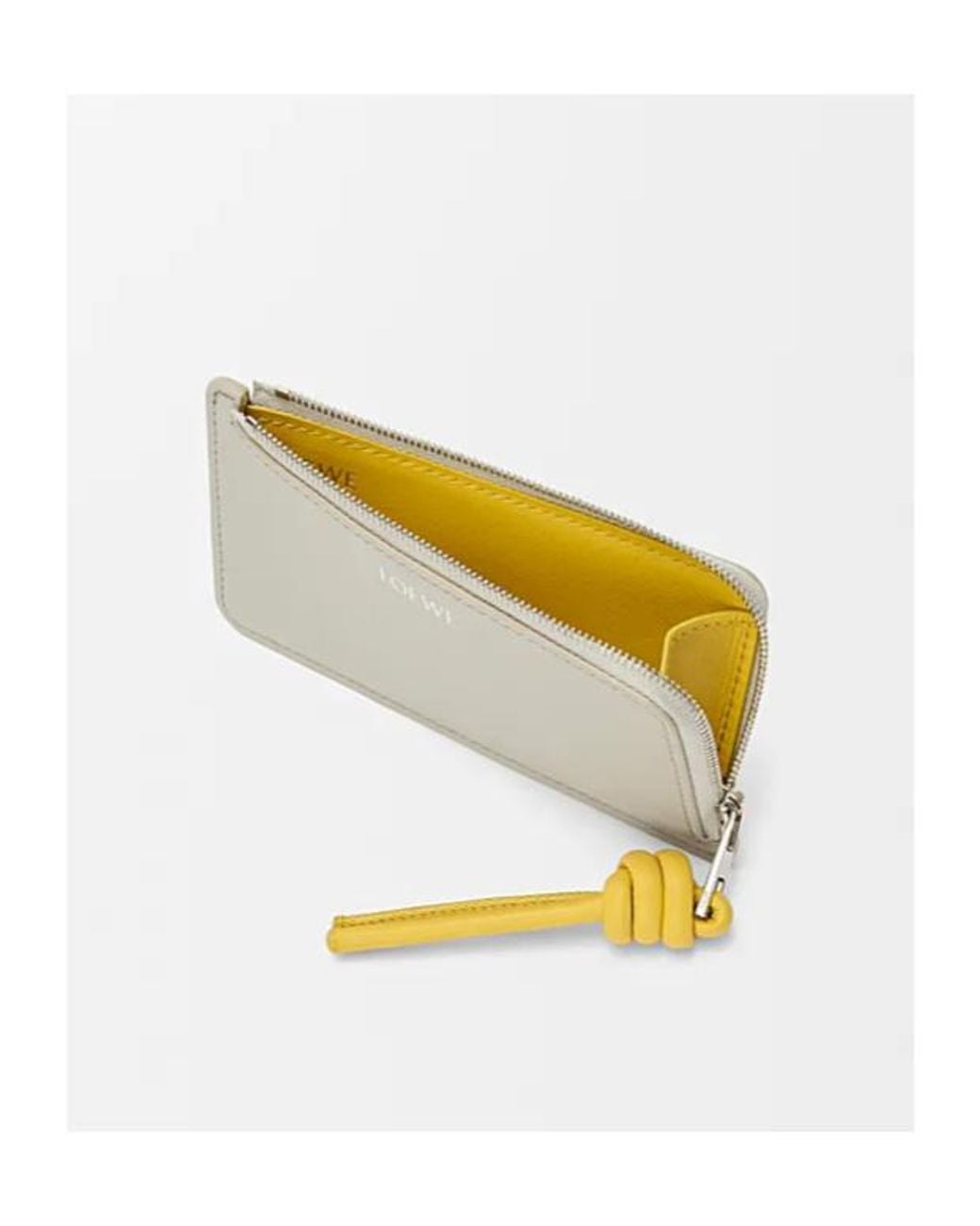 Loewe White Knot Coin Cardholder