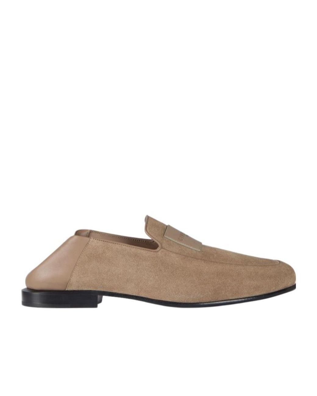 Givenchy Brown Logo Patch Slip-On Loafers for men