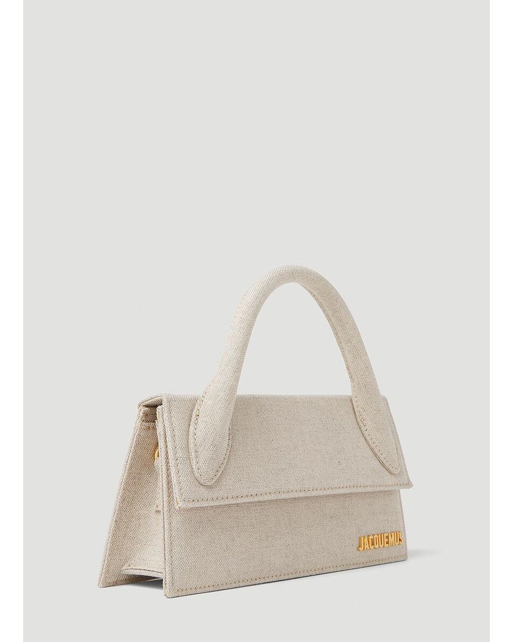 Jacquemus Natural Le Chiquito Long Signature Handbag