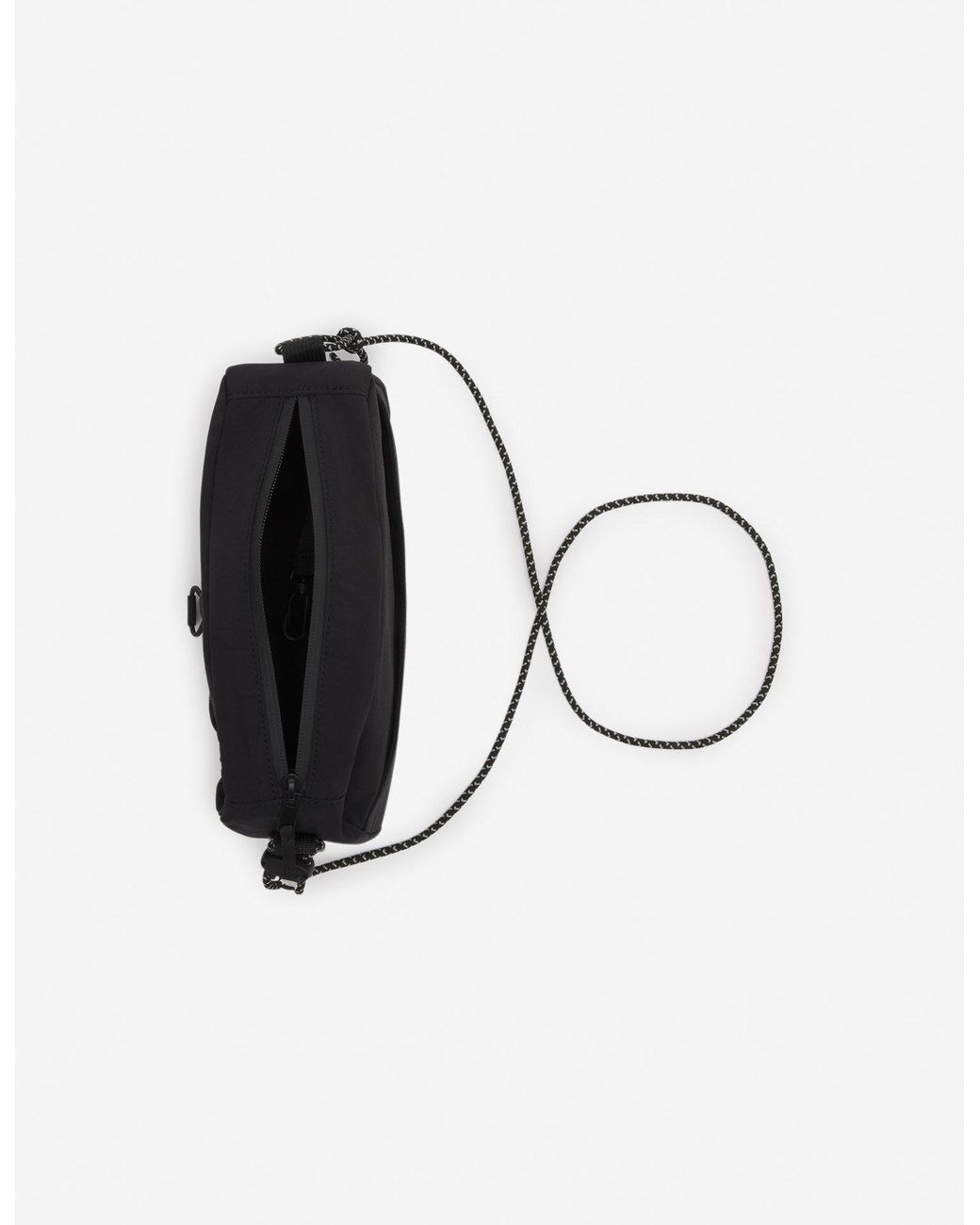 Maison Kitsuné Black Maison Kitsuné Flash Fox Crossbody Bag for men
