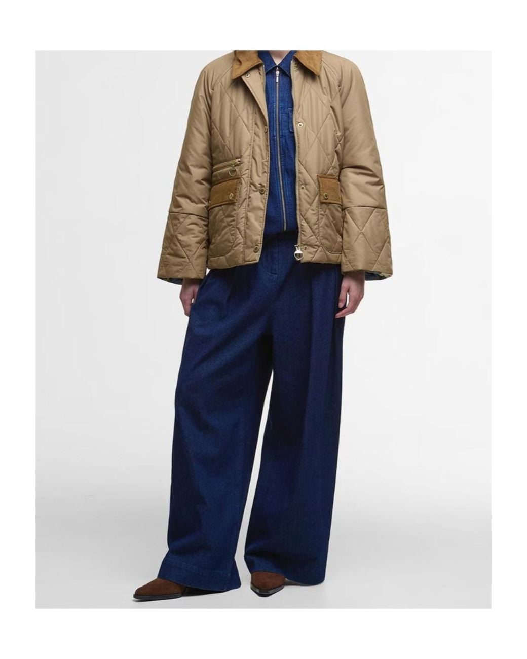 Barbour Brown Martha Quilted Jacket