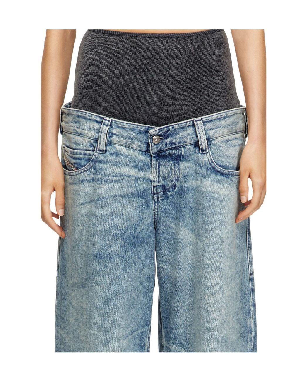 DIESEL Blue D-Eni Relaxed Jeans