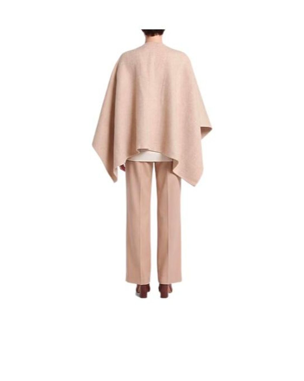 Max Mara Natural Shawl Cape
