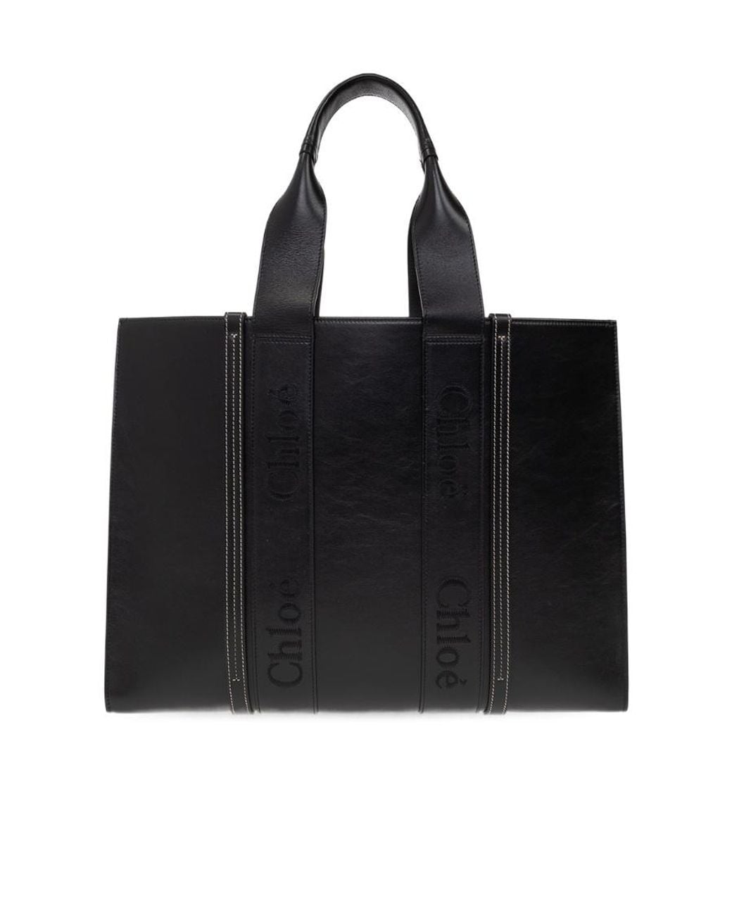 Chloé Black Chloé Woody Large Shopper Bag