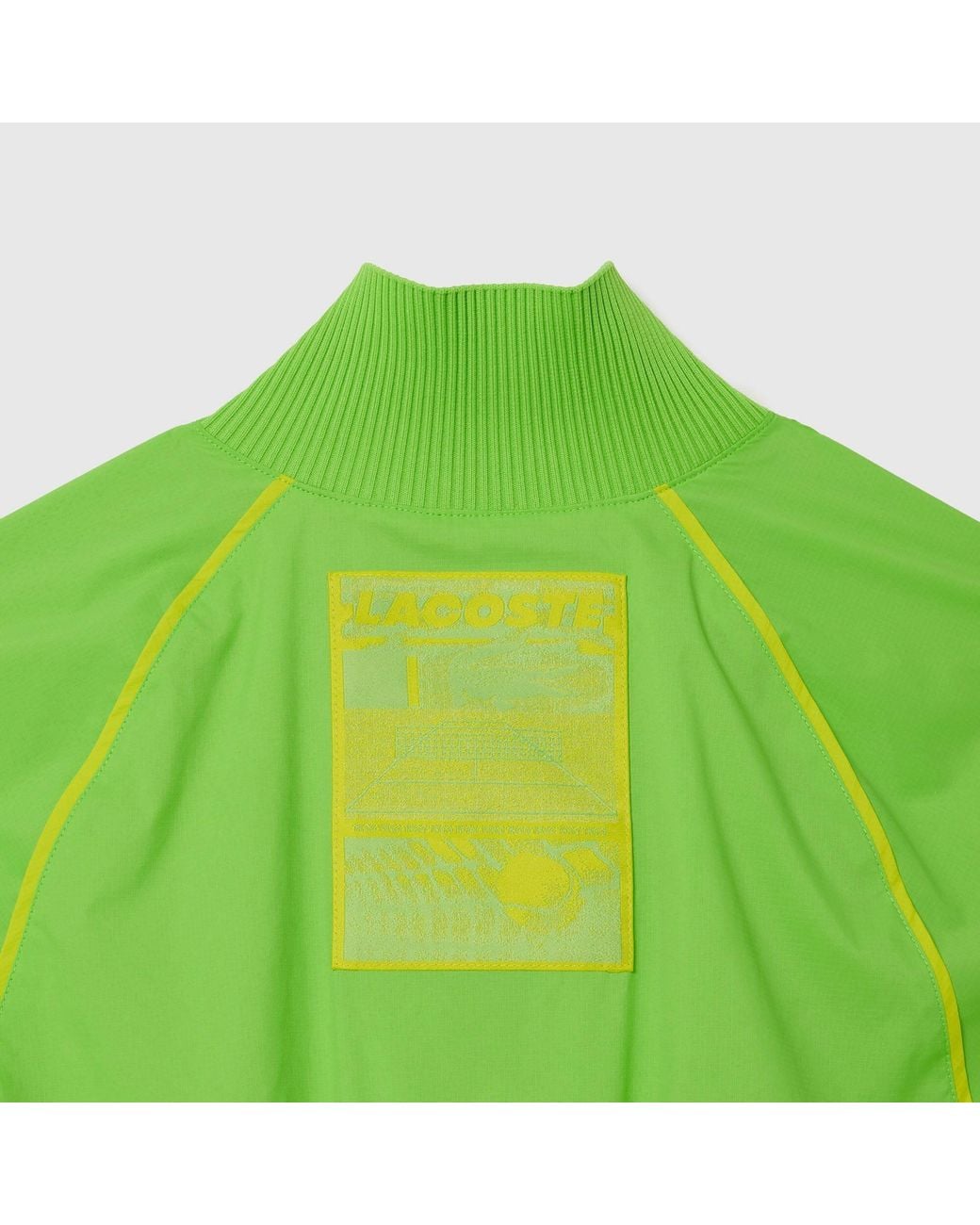 Lacoste Green Standcollar Longsleeve Dress
