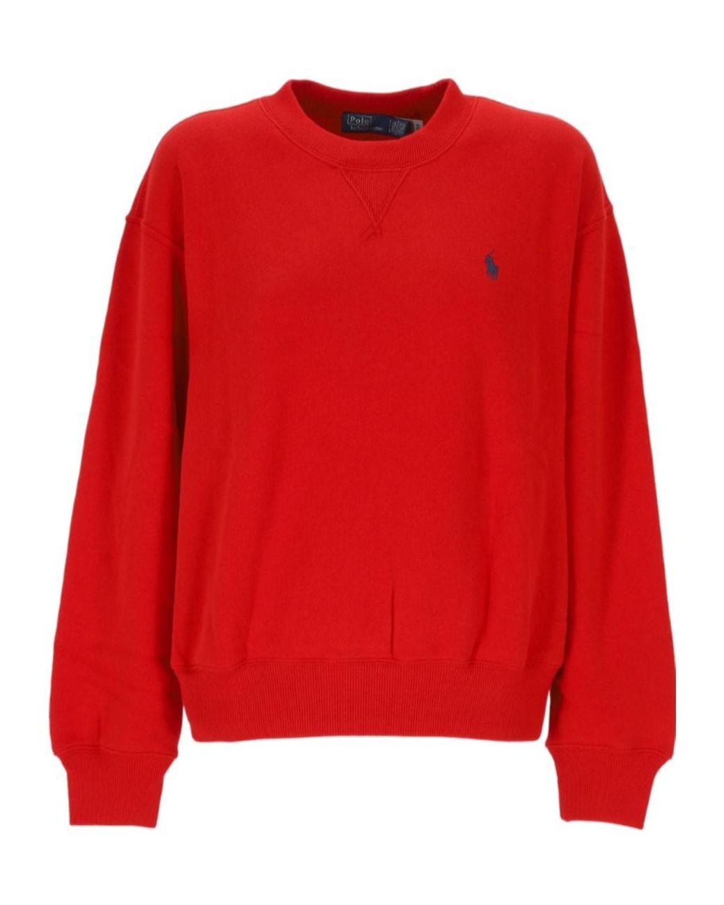 Polo Ralph Lauren Red Ralph Lauren Logo Crewneck Sweatshirt