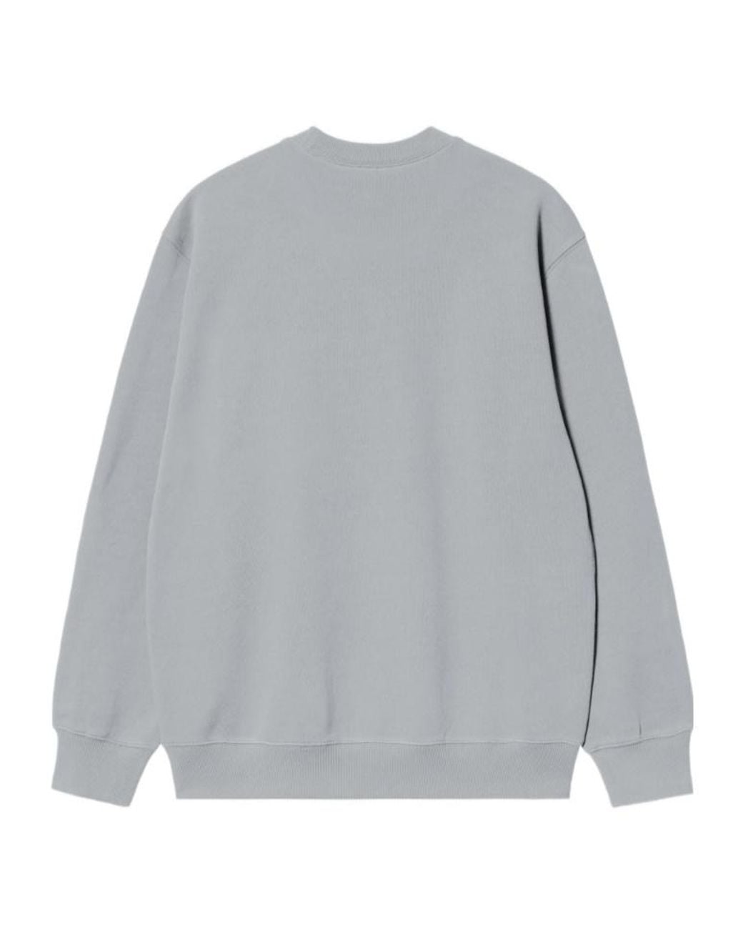 Carhartt Gray Logo Crewneck Sweatshirt for men