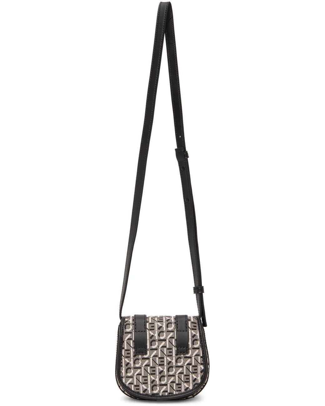 KENZO Black Monogram-Pattern Logo Clutch Bag