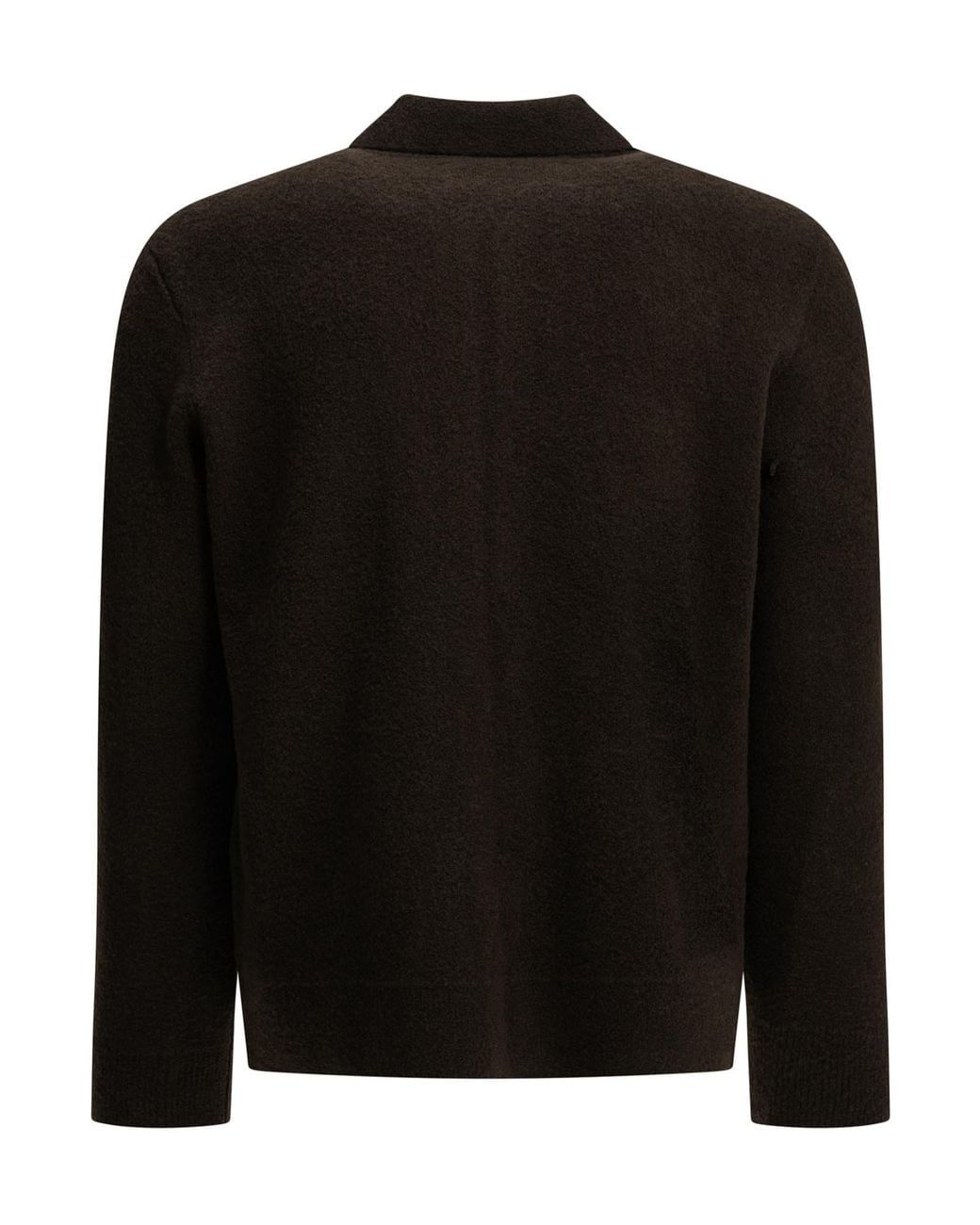 Tagliatore Black Long-Sleeve Zip-Up Cardigan for men
