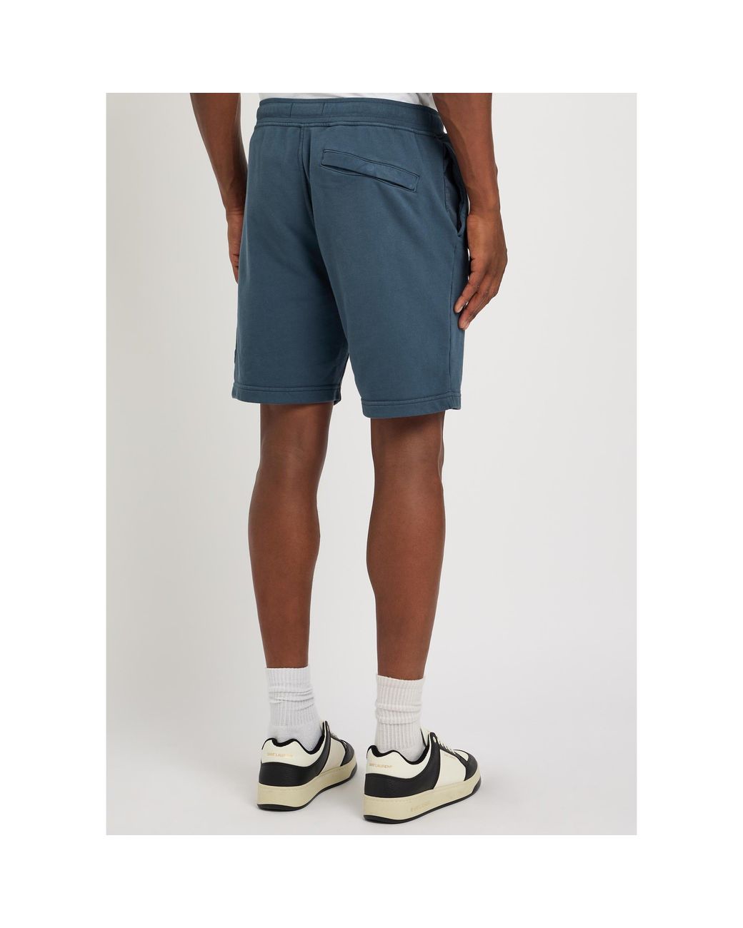 Stone Island Blue Drawstring Utility Shorts for men