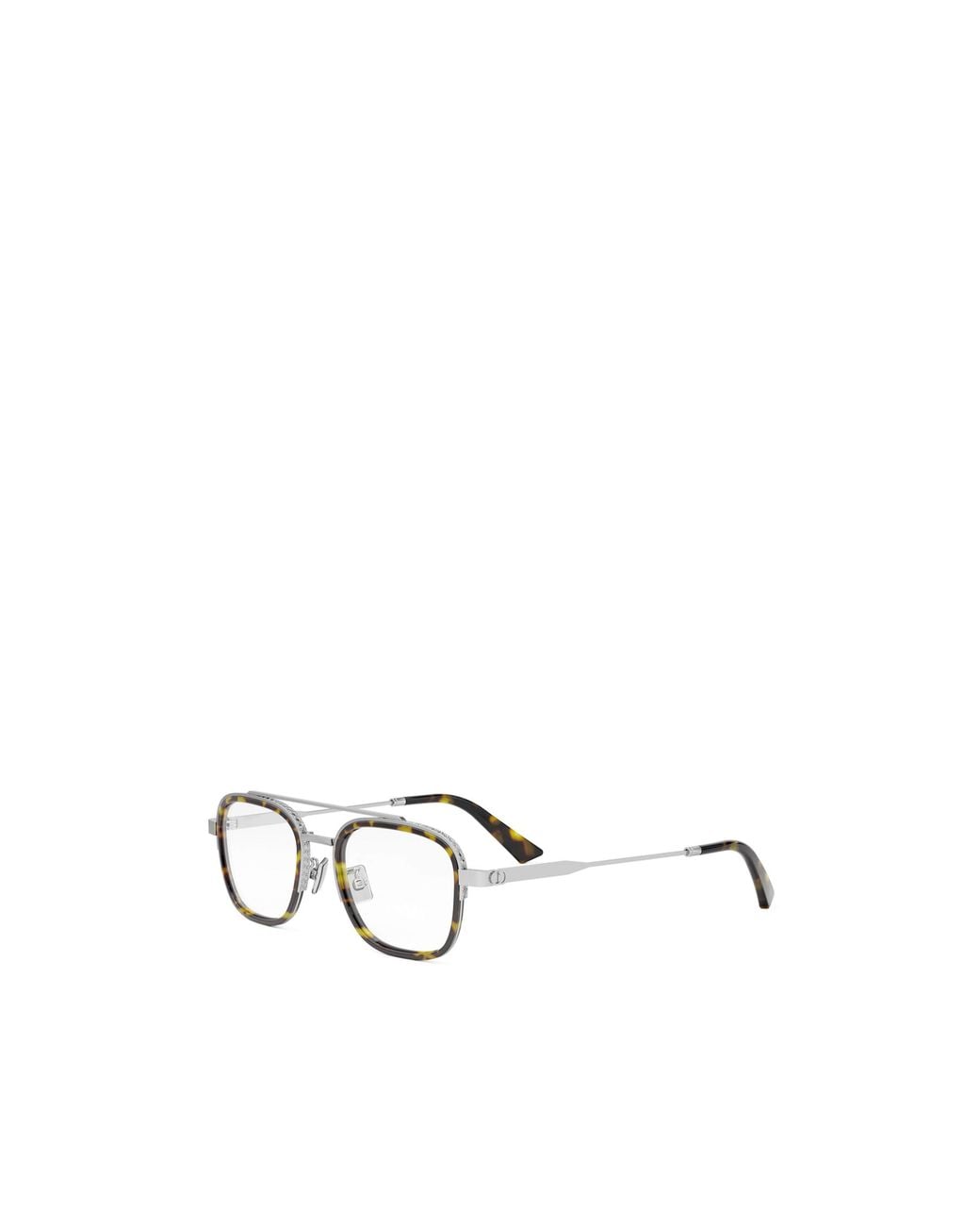 Dior White Eyewear Neoo Rectangle Frame Glasses for men