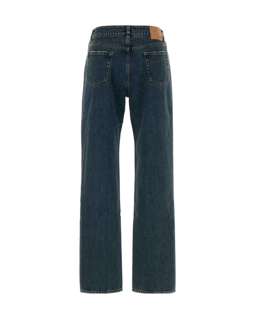 Magda Butrym Blue Denim 01 Straight-Leg Jeans