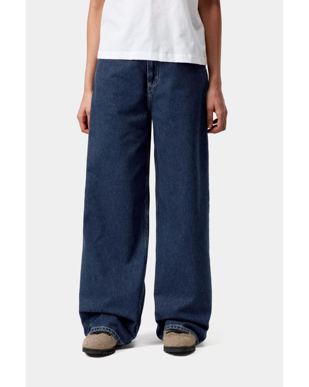 Carhartt Black Wide-Leg Work Jeans