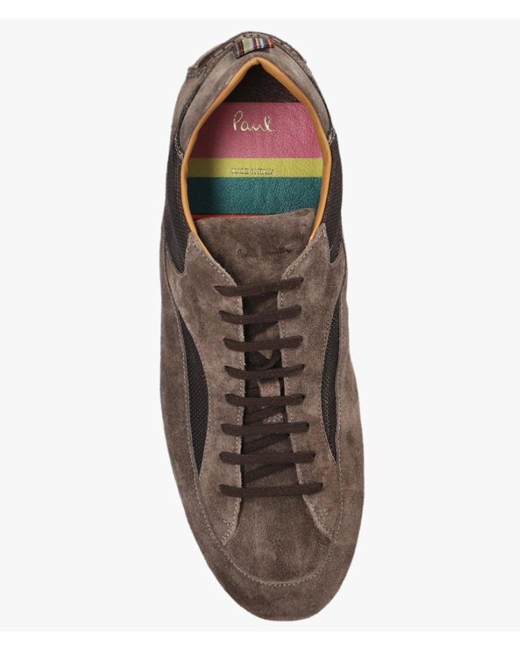 Paul Smith Brown Ddark Taupe Marini Trainers for men