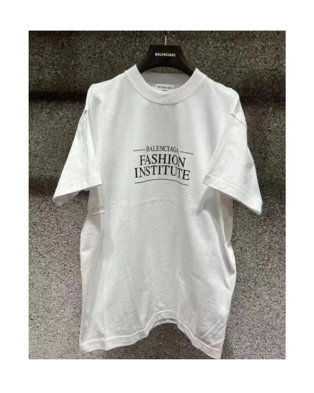 Balenciaga White Fashion Institute Oversized T-Shirt
