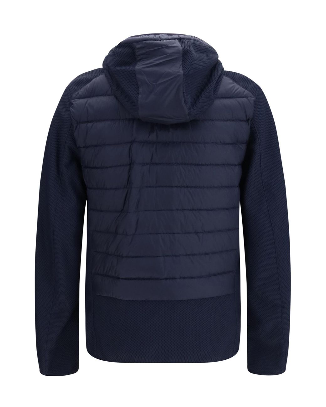 Parajumpers Blue Nolan Hooded Hybrid Down Jacket for men
