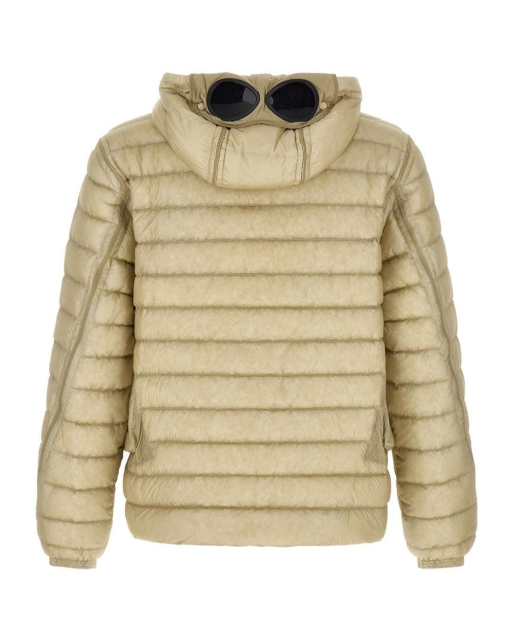 C P Company Natural 'Goggle' Down Jacket for men
