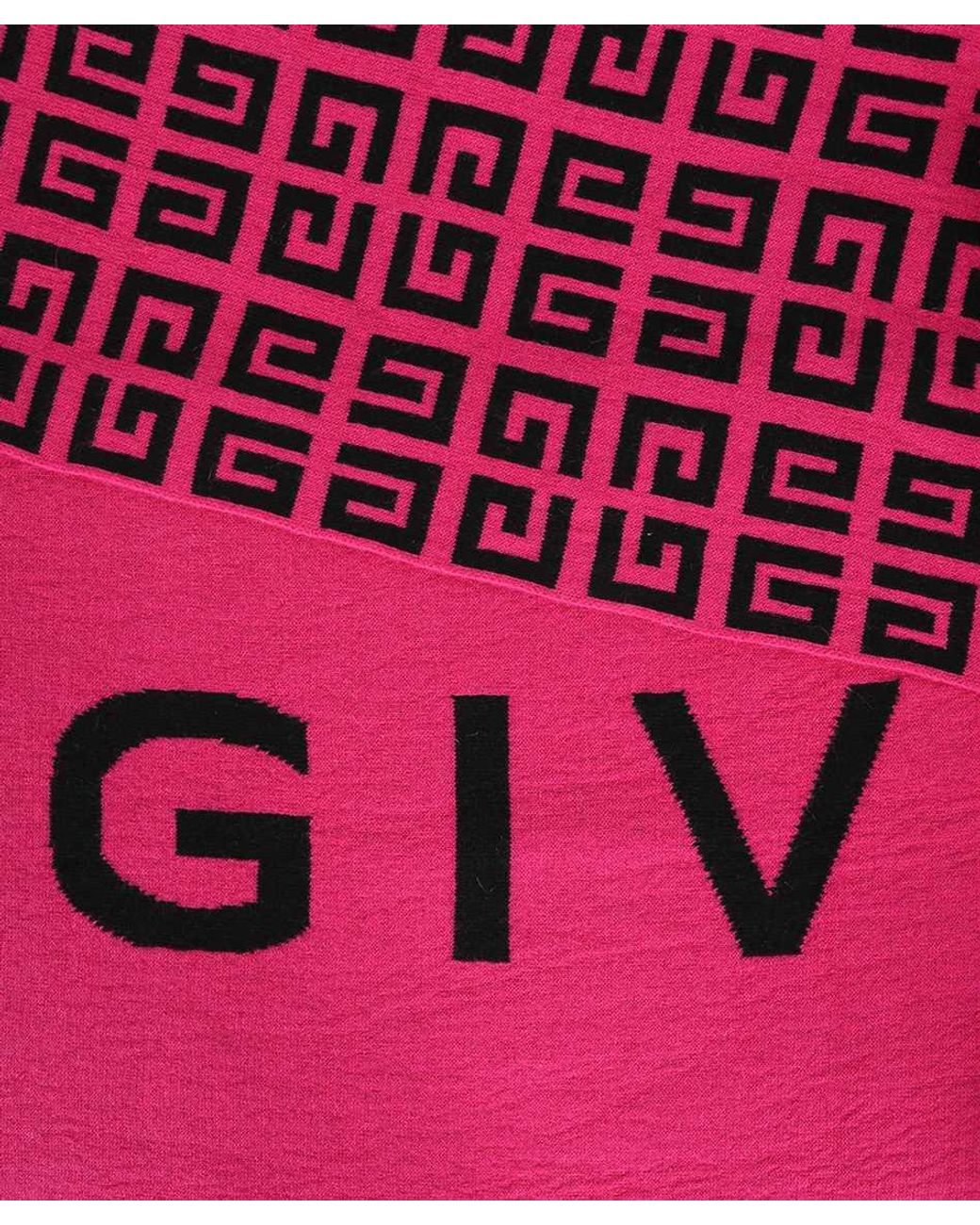 Givenchy Red Logo Scarf for men