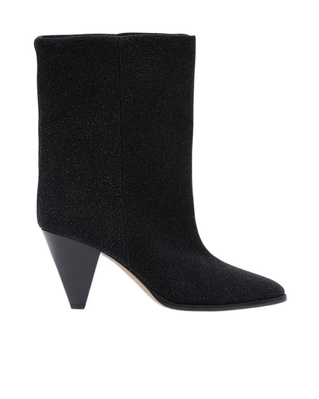 Isabel Marant Black Rouxa Heeled Ankle Boots