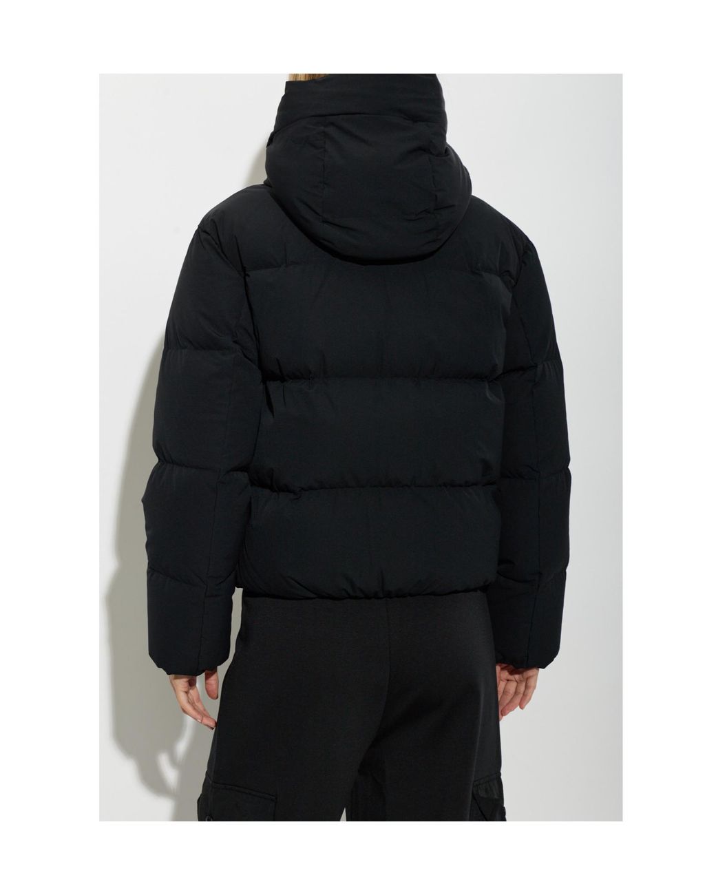 Woolrich Black Quilted Hooded Down Jacket