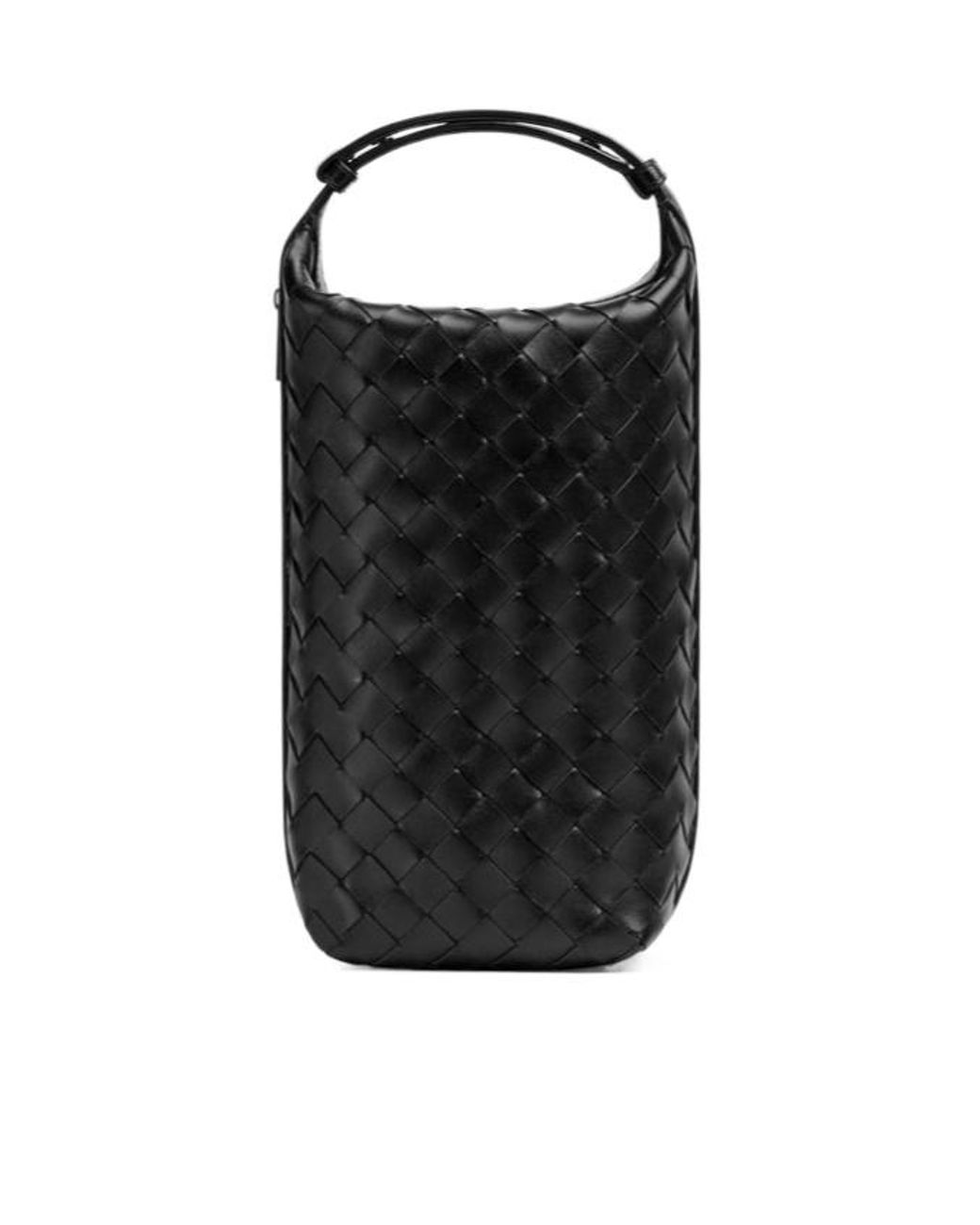 Bottega Veneta Black Intrecciato Vertical Wallace for men