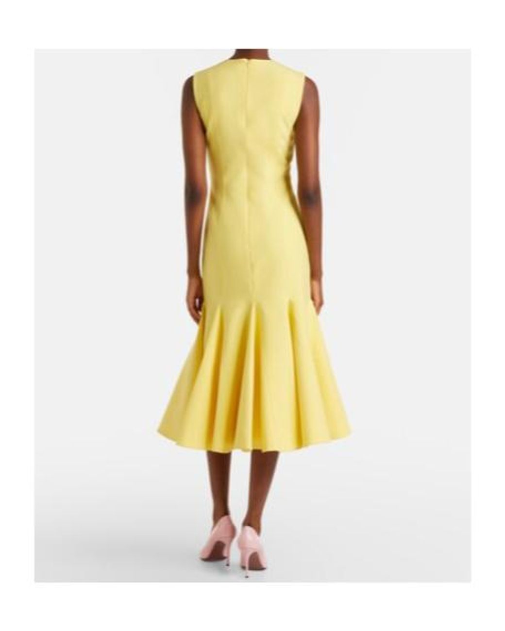 Emilia Wickstead Yellow Seema Crêpe Cocktail Dress
