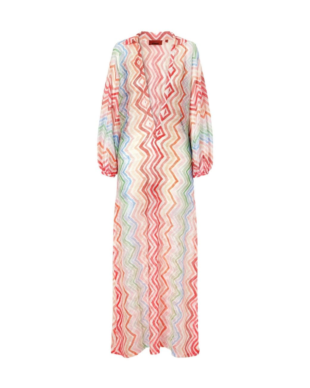 Missoni Pink Striped Crochet-Knit Coverup