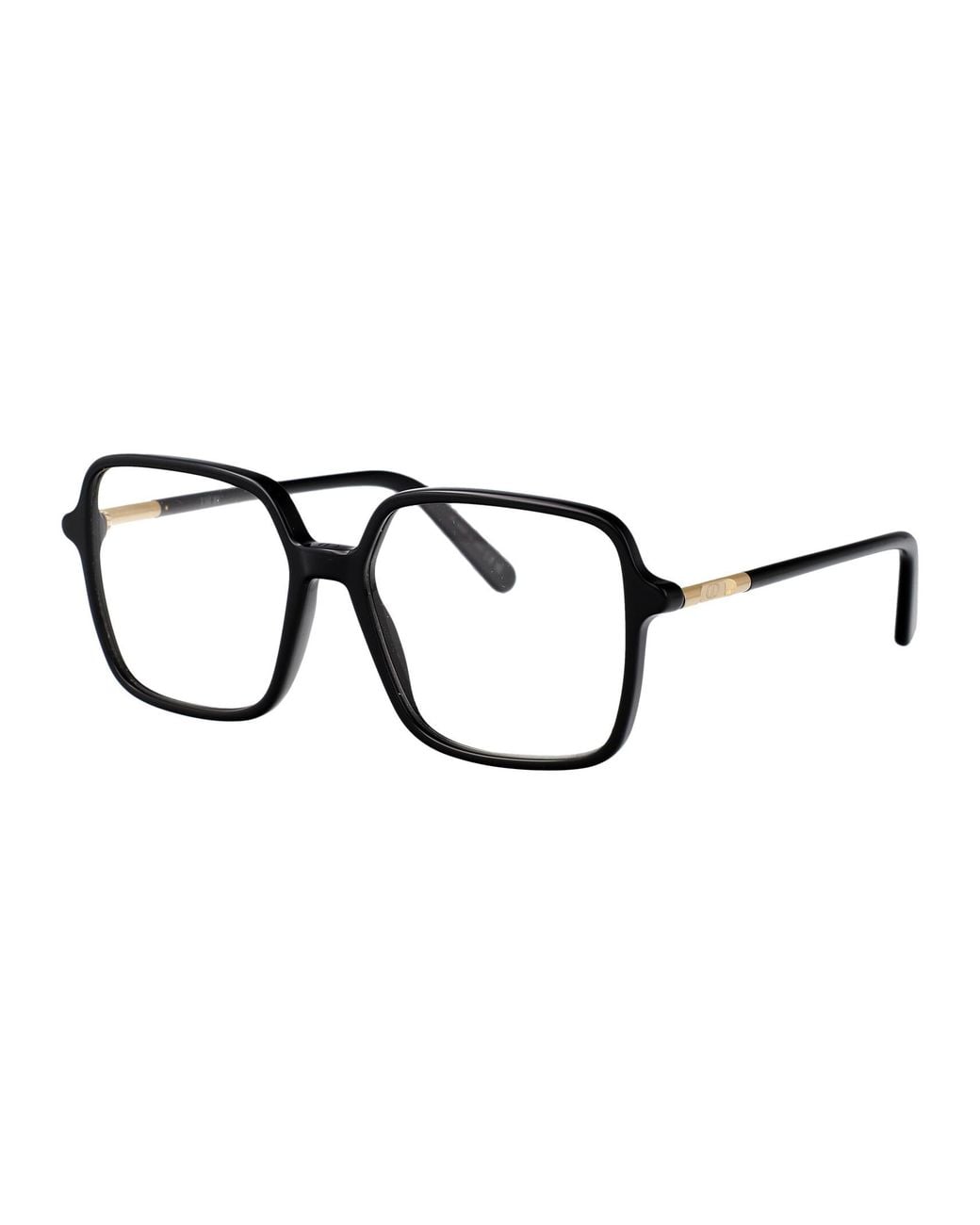 Dior Metallic Eyewear Square Frame Glasses