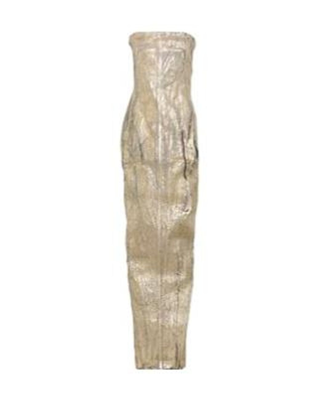 Rick Owens White Sleeveless Denim Dress