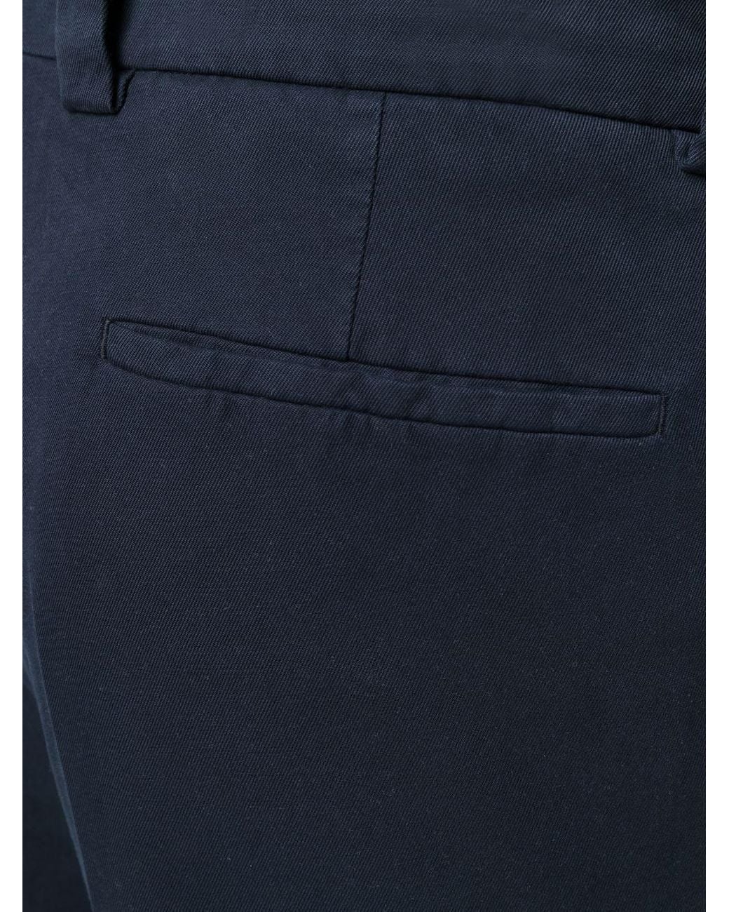 Brunello Cucinelli Blue Leisure-Fit Pleated Gabardine Trousers for men