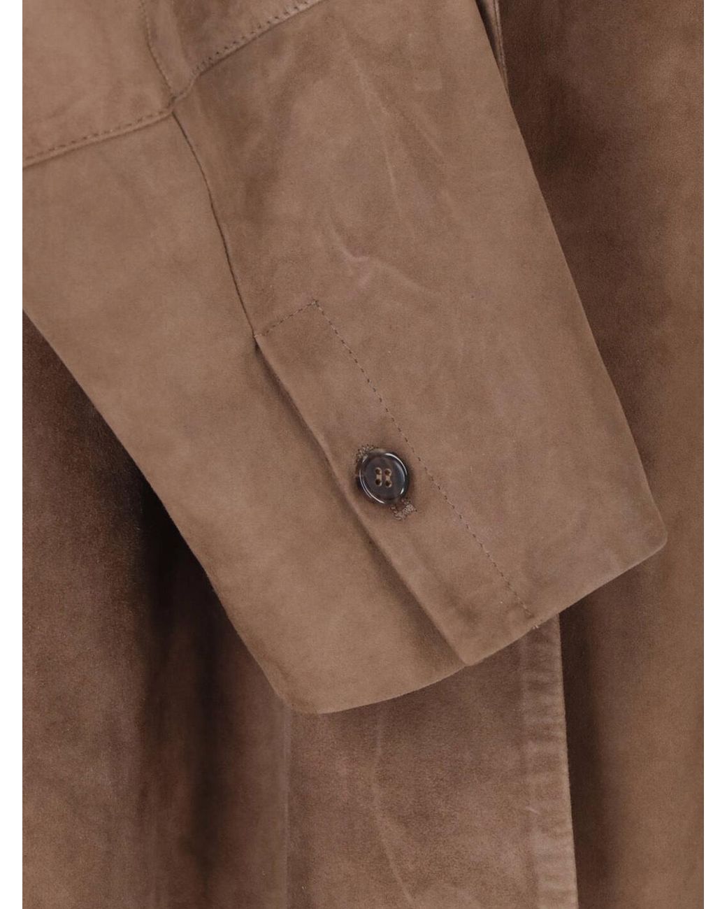 Max Mara Brown 'S Gocce Button-Up Shirt Jacket
