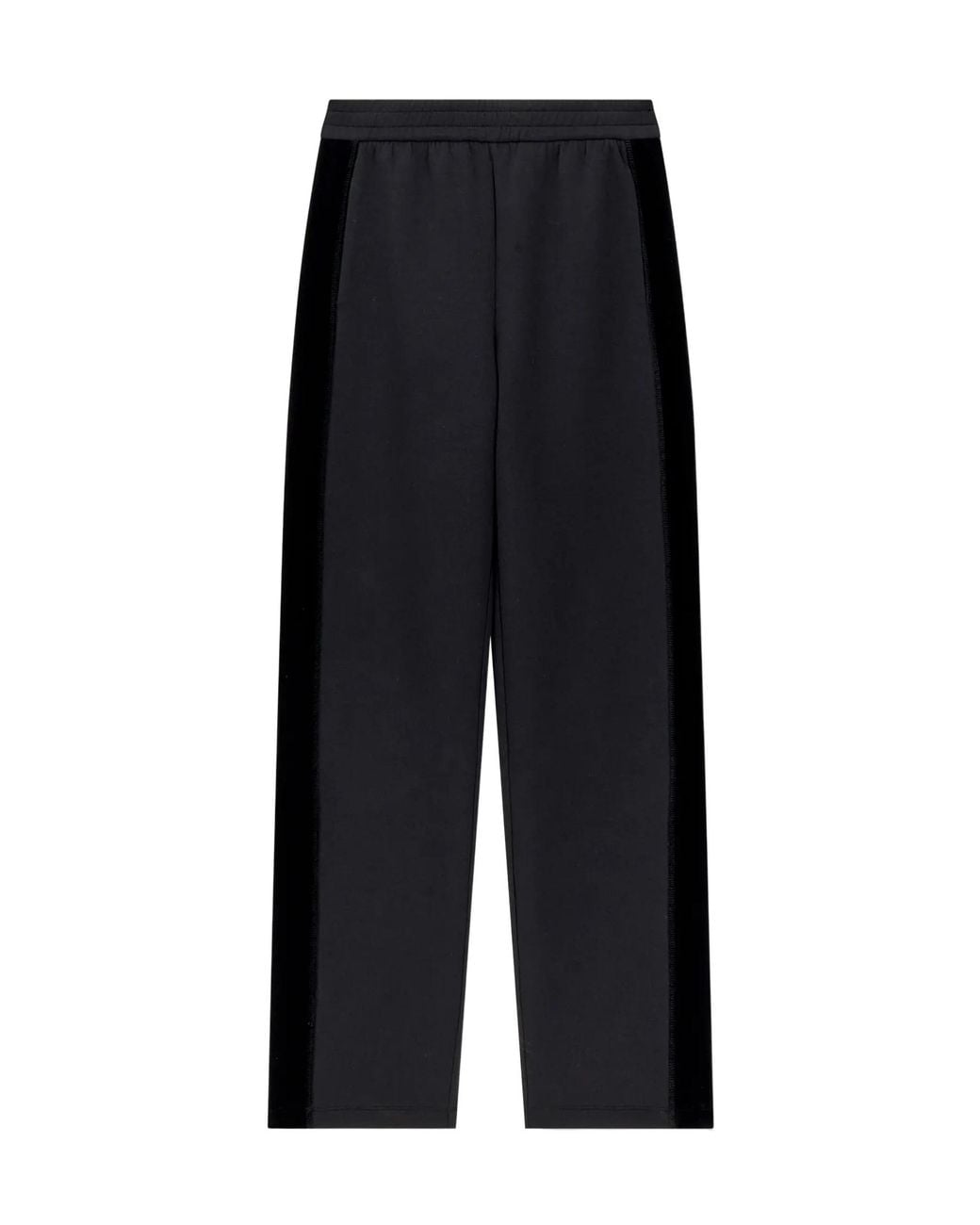 Emporio Armani Black Straight-Leg Sweatpants