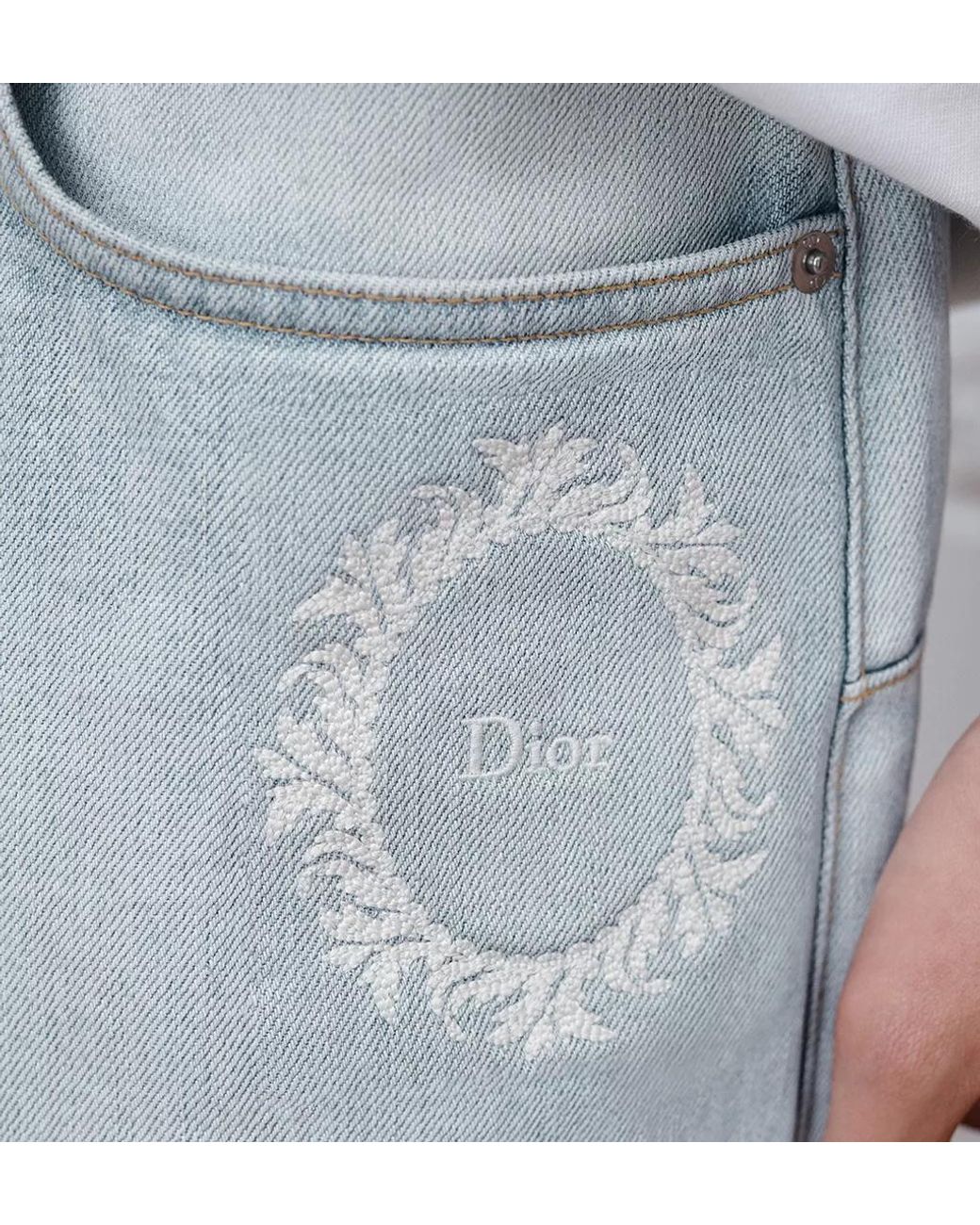 Dior Blue Medaillon Shorts for men