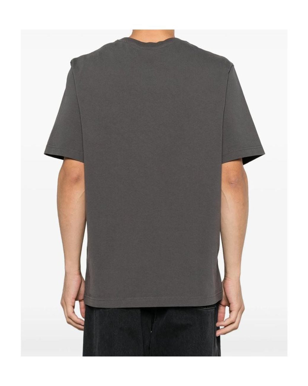 Maison Kitsuné Gray Short-Sleeved T-Shirt for men