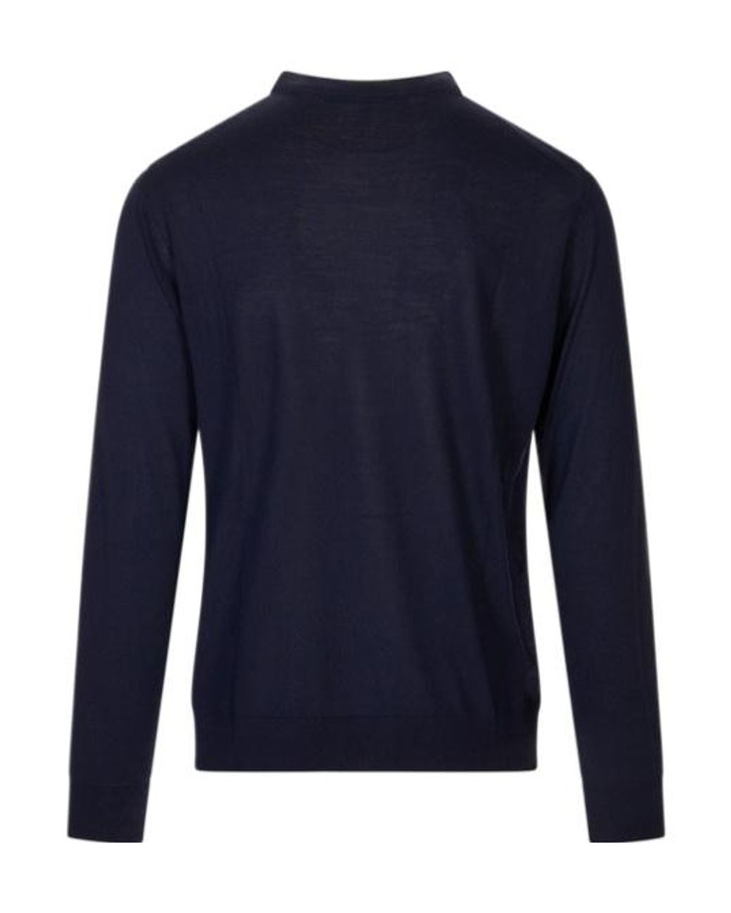 Kiton Blue Crew Neck Pullover for men