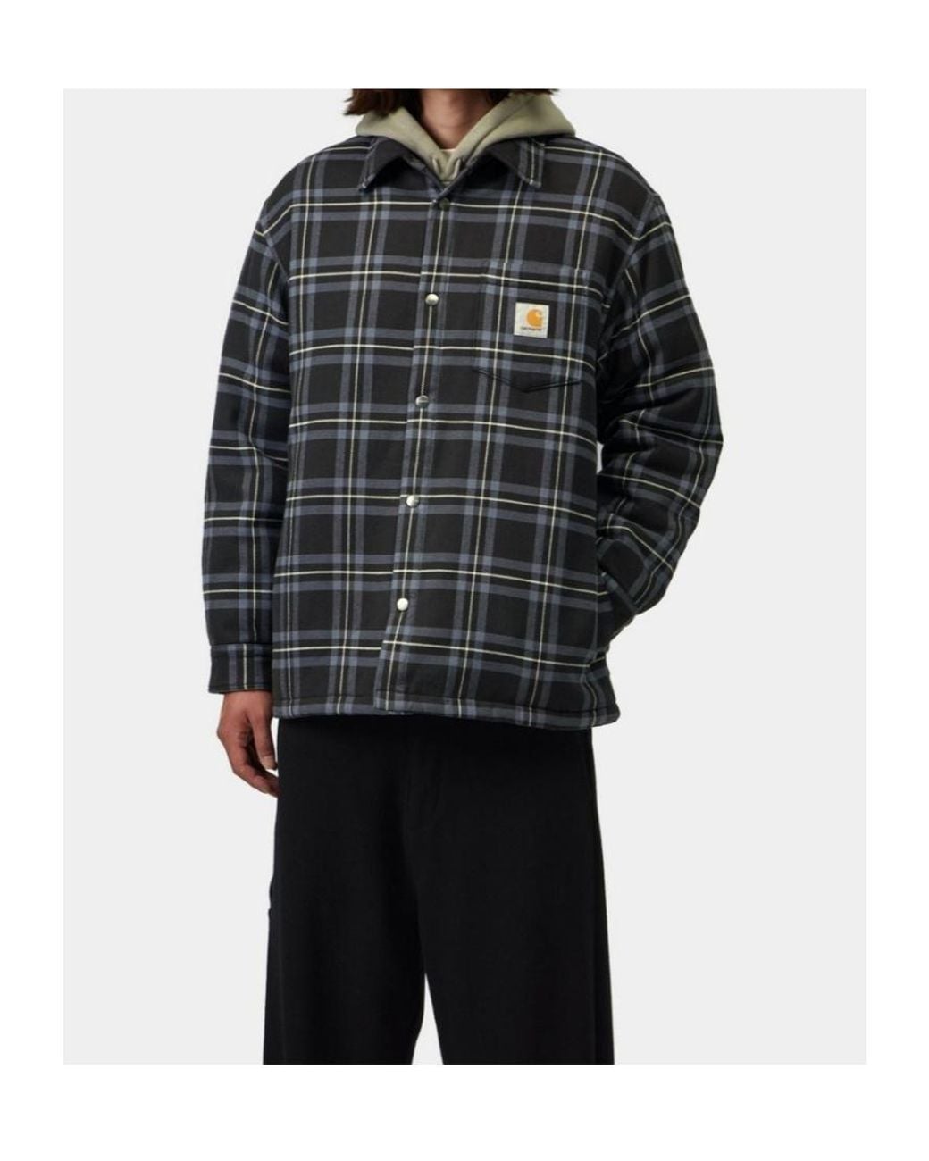 Carhartt Gray Baird Shirt Jac for men
