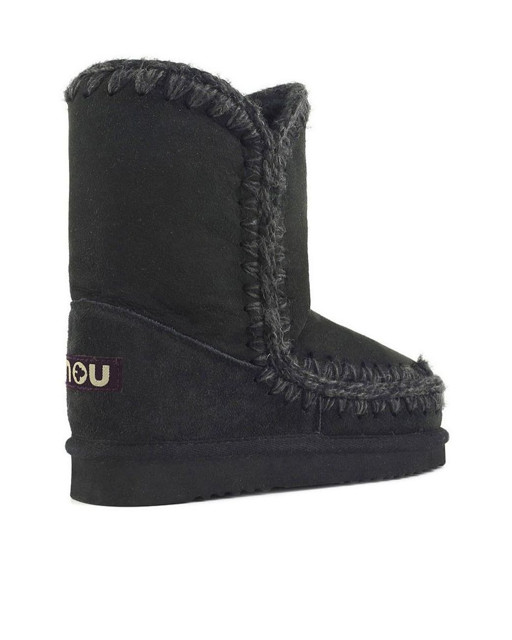 Mou Black Logo Middle Boots