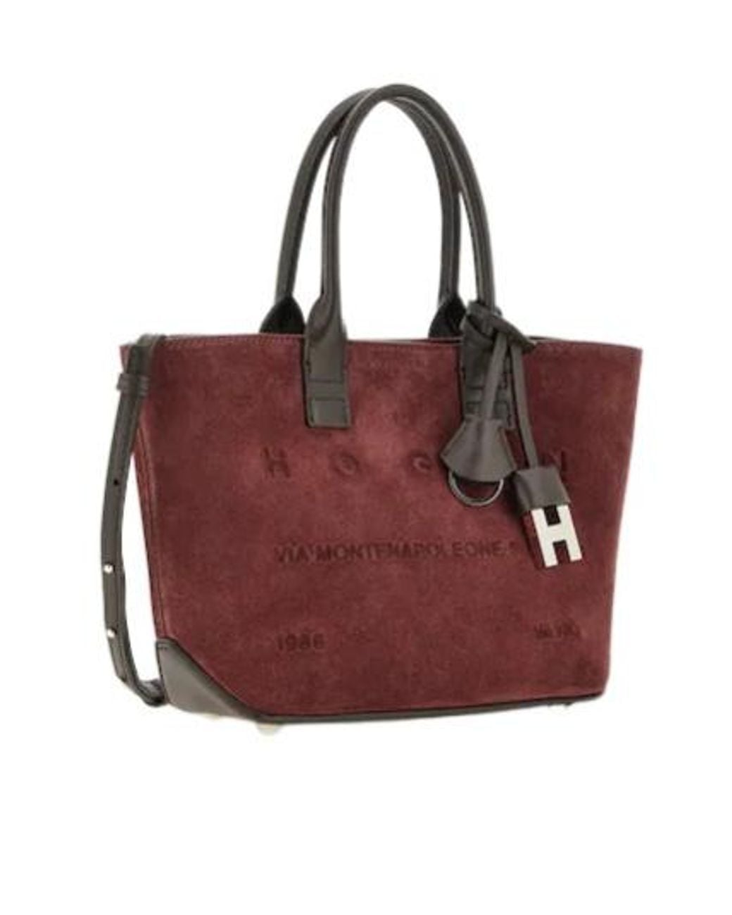 Hogan Red Address Shopping Bag