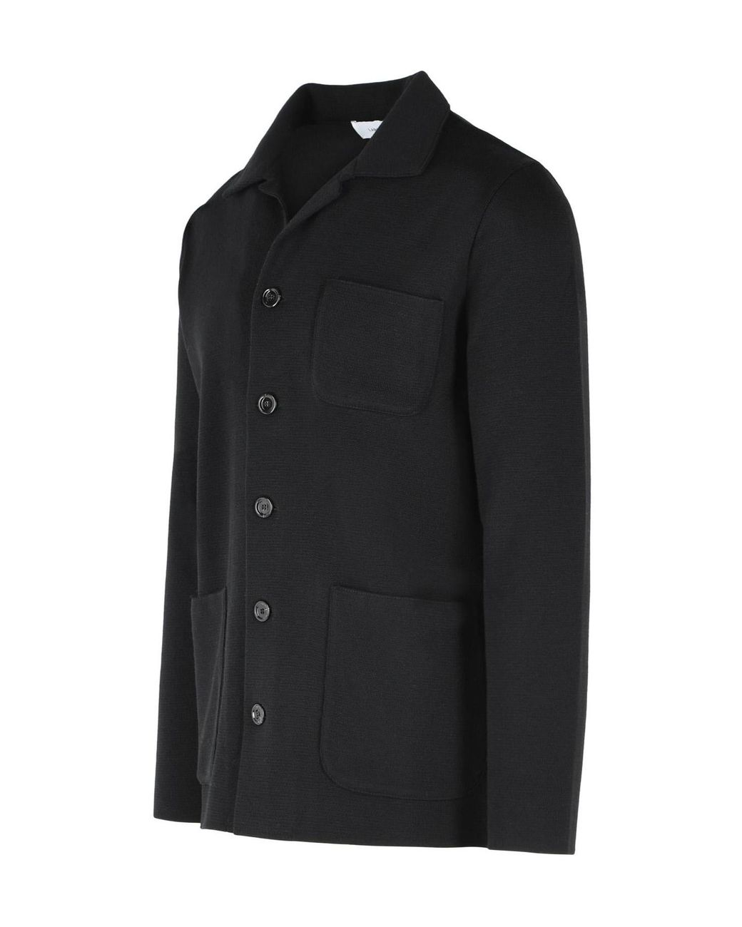 Lardini Black Patch Pocket Knitted Jacket for men