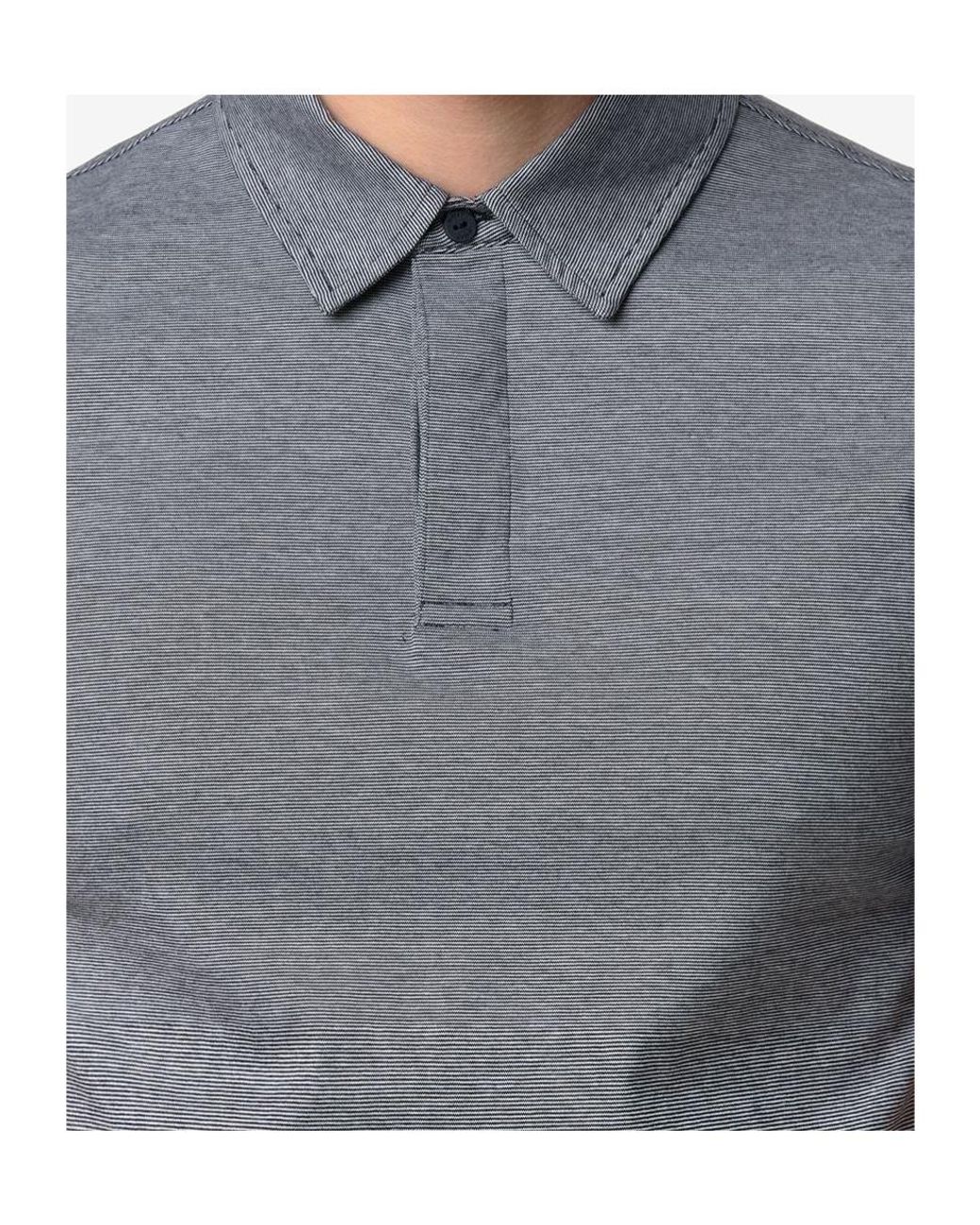 K-Way Gray Cotton Short Sleeve Polo Shirt for men