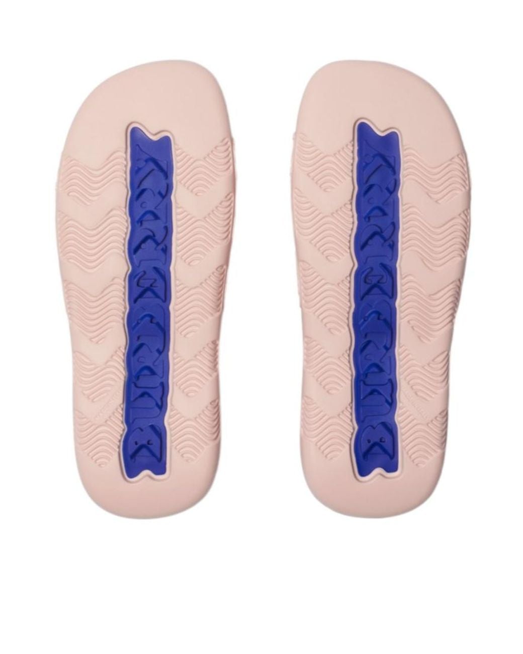Burberry Pink Checked Slip-On Slides