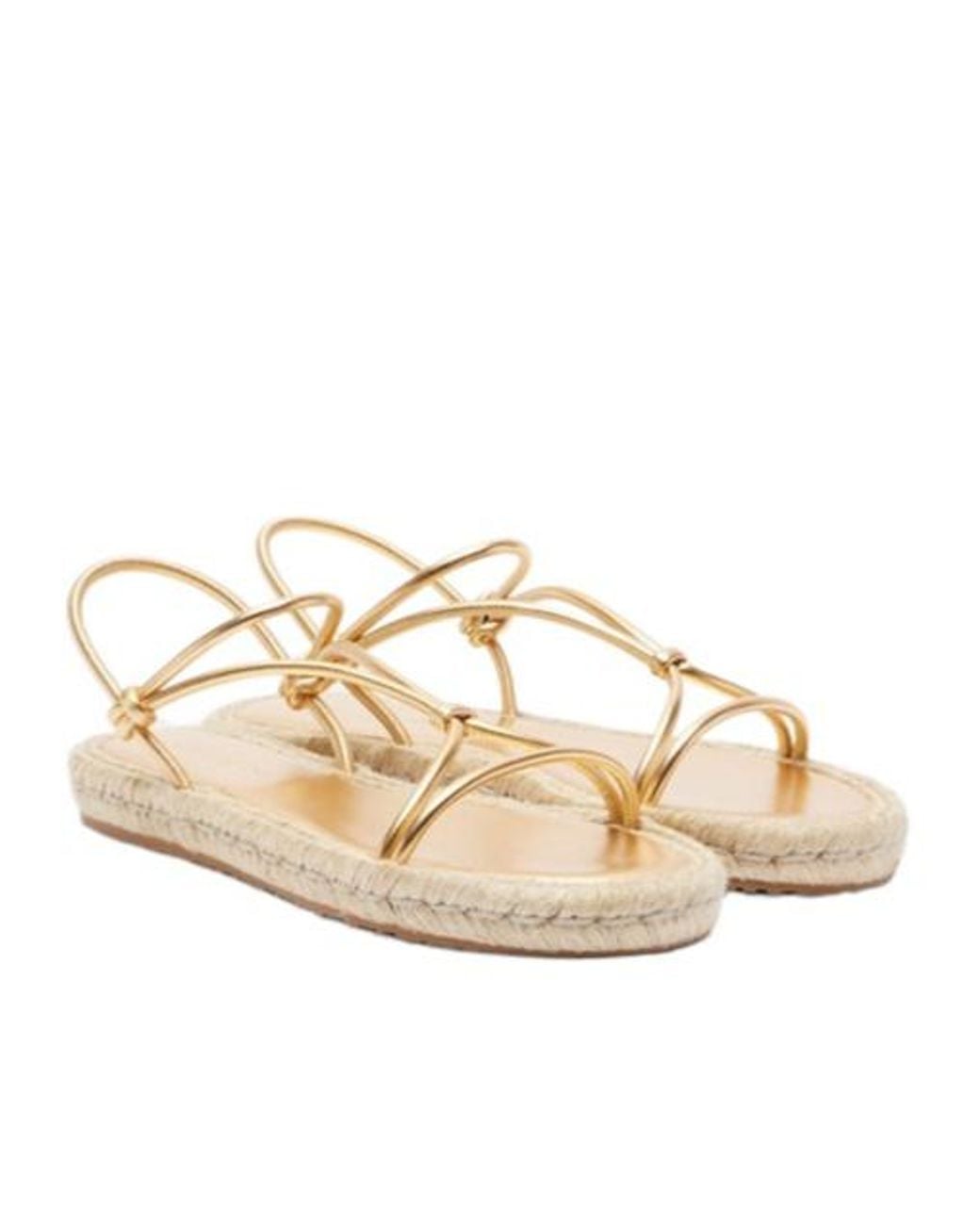 Gianvito Rossi Metallic Golden Handmade Sandals