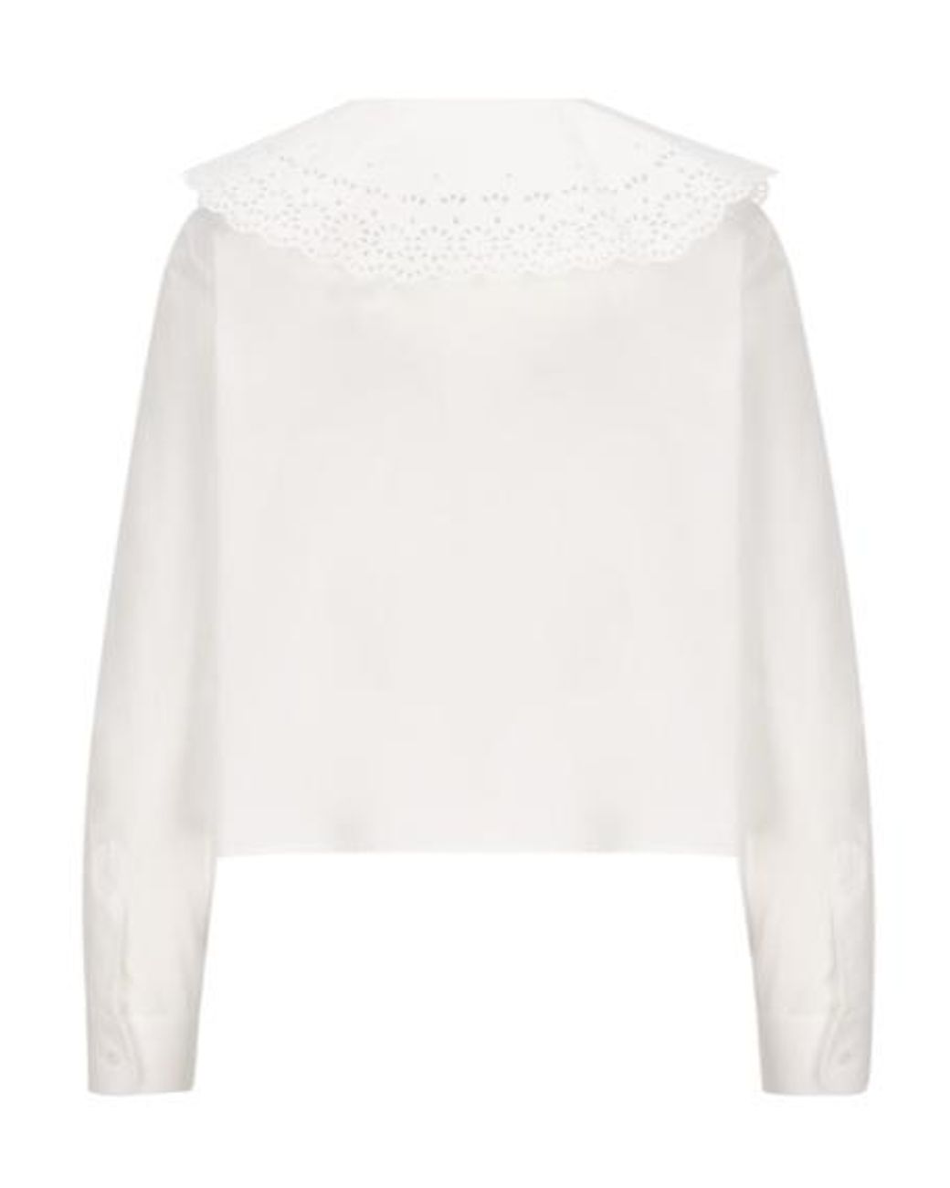 Céline White Cropped Romy Shirt